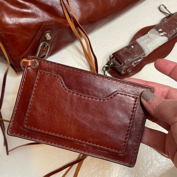 Vintage Y2K Balenciaga Paris City Leather boho bag with fringe and accessories - Picture 3 of 13